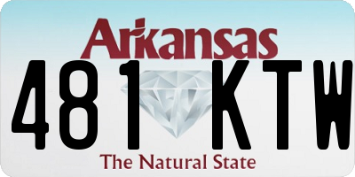 AR license plate 481KTW