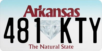 AR license plate 481KTY