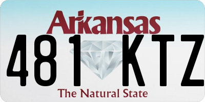 AR license plate 481KTZ