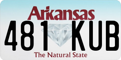 AR license plate 481KUB