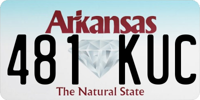 AR license plate 481KUC