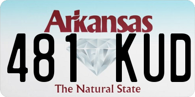 AR license plate 481KUD