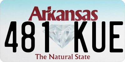 AR license plate 481KUE