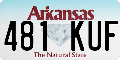 AR license plate 481KUF