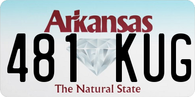 AR license plate 481KUG