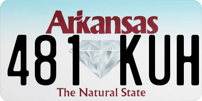 AR license plate 481KUH