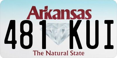 AR license plate 481KUI