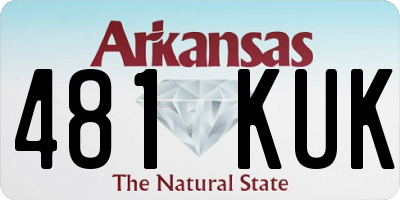 AR license plate 481KUK