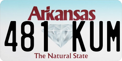 AR license plate 481KUM