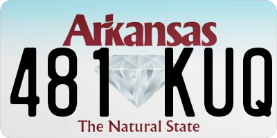 AR license plate 481KUQ