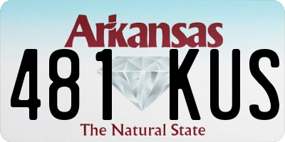 AR license plate 481KUS