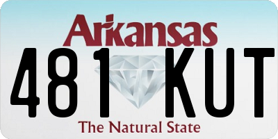 AR license plate 481KUT