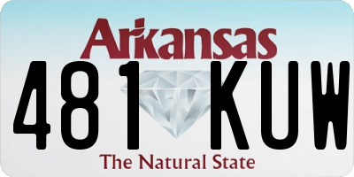AR license plate 481KUW