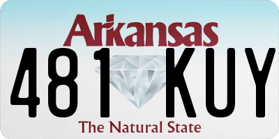 AR license plate 481KUY