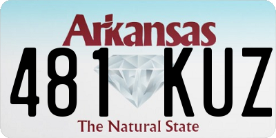 AR license plate 481KUZ