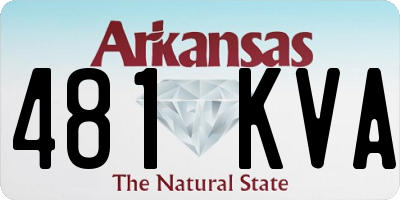 AR license plate 481KVA