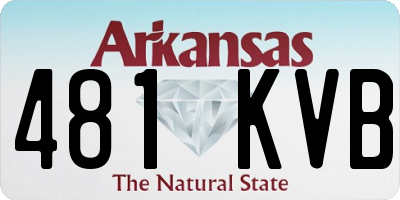 AR license plate 481KVB