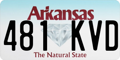 AR license plate 481KVD