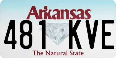 AR license plate 481KVE