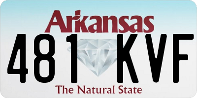AR license plate 481KVF