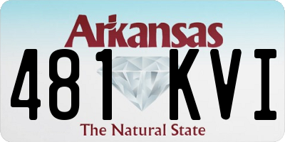 AR license plate 481KVI