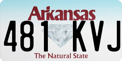 AR license plate 481KVJ
