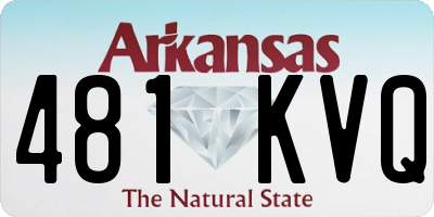 AR license plate 481KVQ