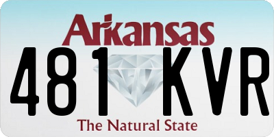 AR license plate 481KVR