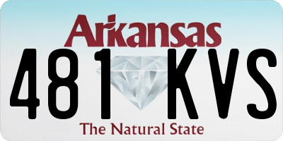 AR license plate 481KVS