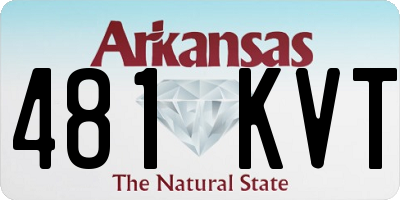 AR license plate 481KVT