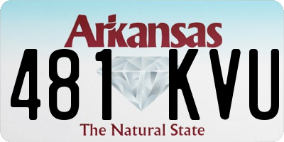 AR license plate 481KVU