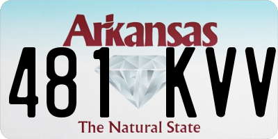 AR license plate 481KVV
