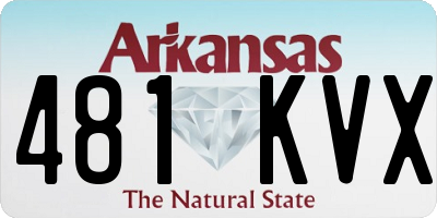 AR license plate 481KVX