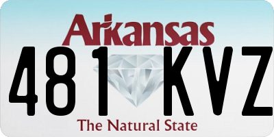 AR license plate 481KVZ