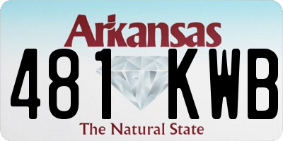AR license plate 481KWB