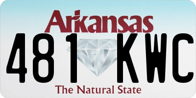 AR license plate 481KWC