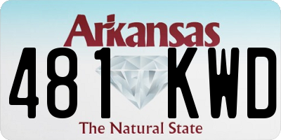AR license plate 481KWD