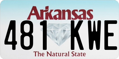 AR license plate 481KWE