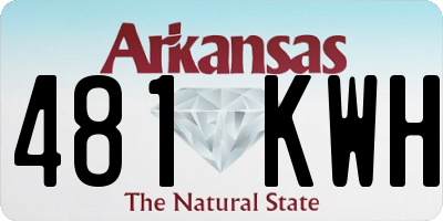 AR license plate 481KWH