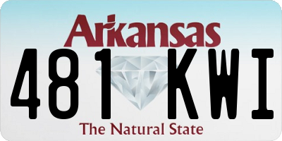 AR license plate 481KWI