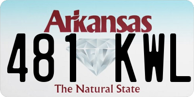 AR license plate 481KWL