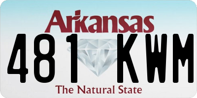AR license plate 481KWM