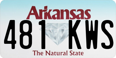 AR license plate 481KWS