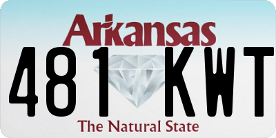 AR license plate 481KWT