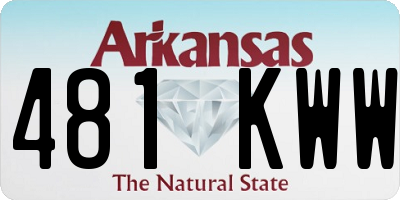 AR license plate 481KWW