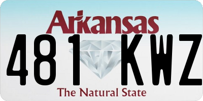 AR license plate 481KWZ