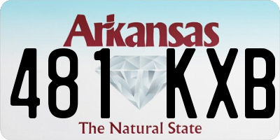 AR license plate 481KXB