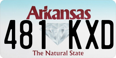 AR license plate 481KXD
