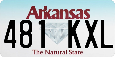 AR license plate 481KXL