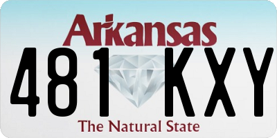 AR license plate 481KXY